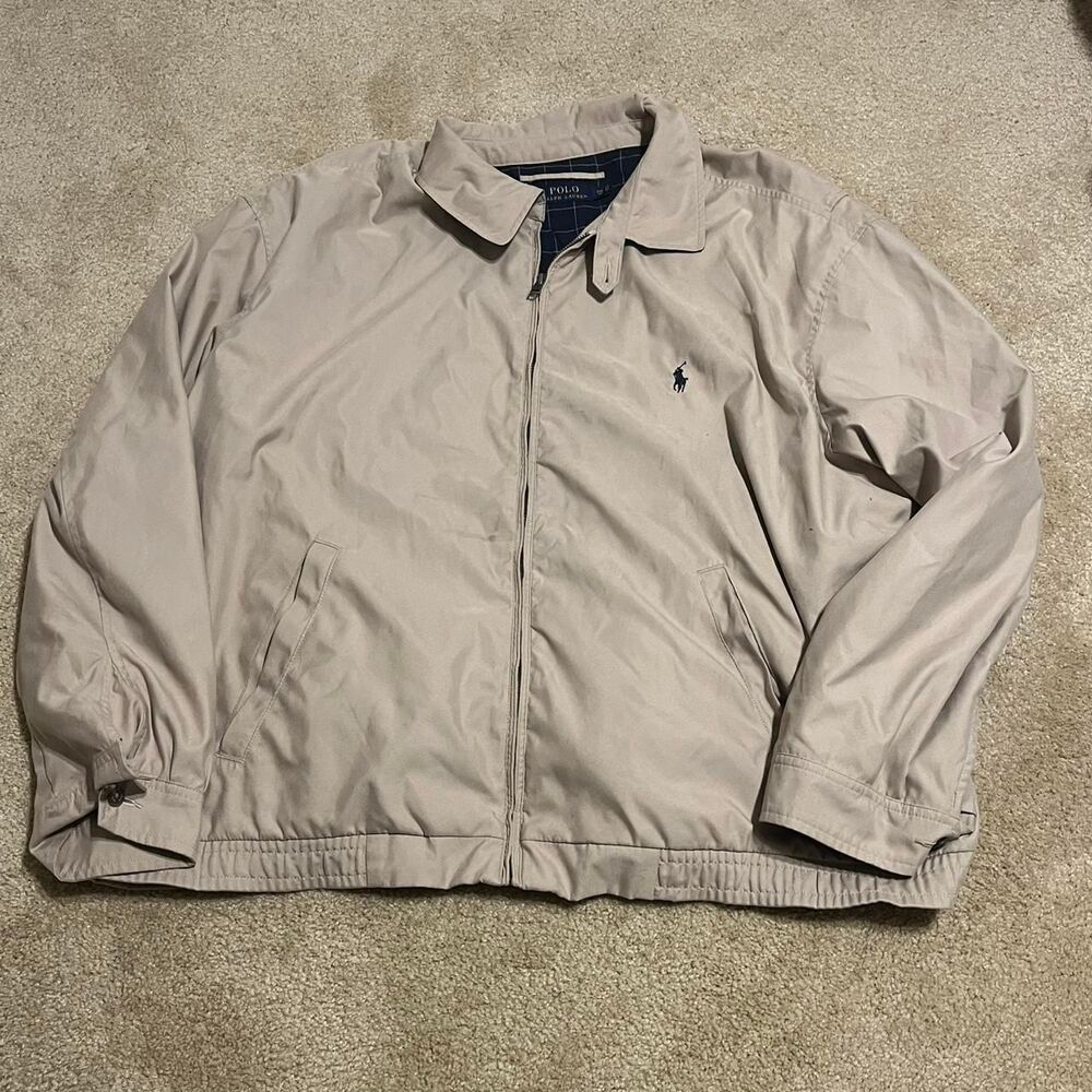 Polo-ralph-lauren-big-tall Men's Cream and Tan Jacket